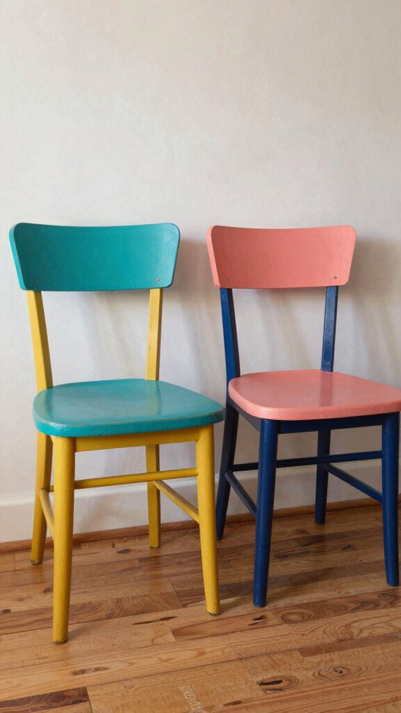 colorful chair transformation project
