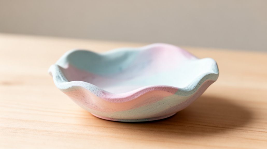 colorful wavy trinket bowl
