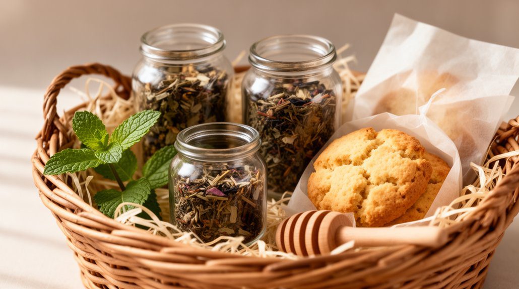 25 Best Gift Basket Ideas for Women (Perfect for Any Occasion) 19 cozy tea and biscuits