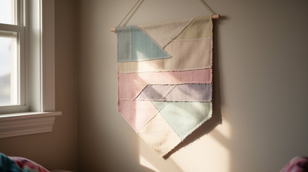 25 DIY Room Decor for Teens That Are Easy, Cute, and Affordable 11 create a fabric pennant