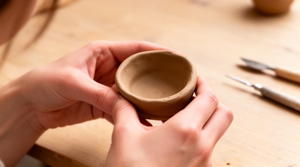 10 Quick Small Clay Projects for Beginners 3 create a pinch pot