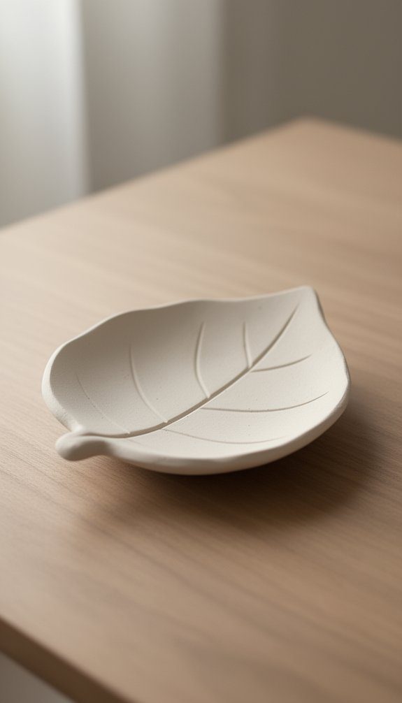 create leaf shaped dish
