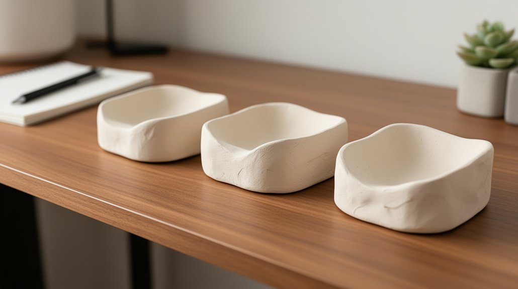 creative air dry clay photo holders