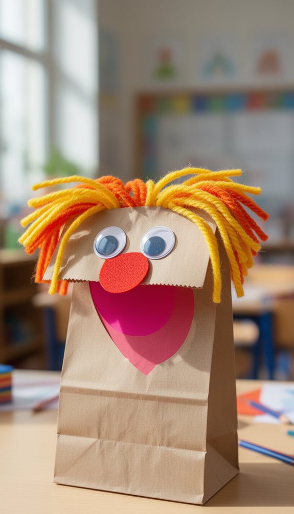 creative paper bag puppets