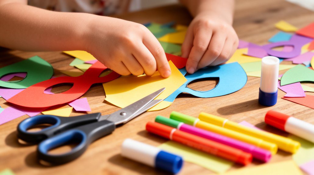 creative paper mask crafting