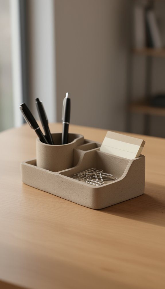 20 Useful Things to Make Out of Clay for Everyday Use 15 custom clay desk organizer