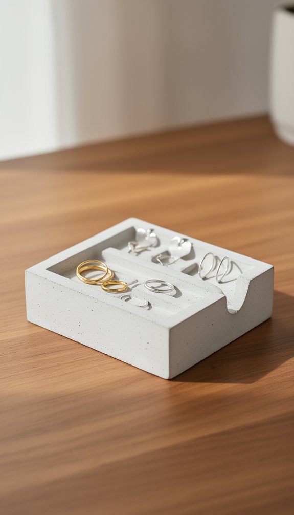 customizable white cement holder