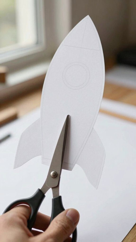 cut out rocket shape