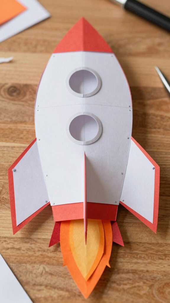 decorate rocket with details
