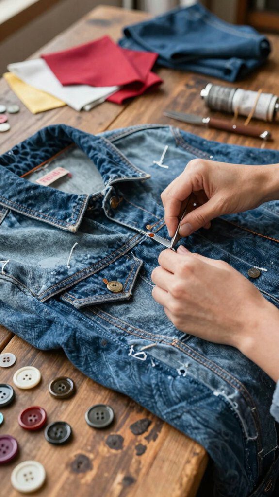 19 Upcycle Clothes DIY Refashioning Ideas for a Fresh New Look 11 denim jacket creative transformations
