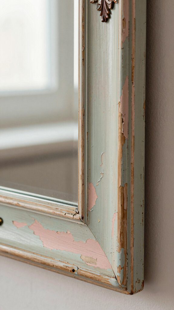 distressed antique mirror finishing