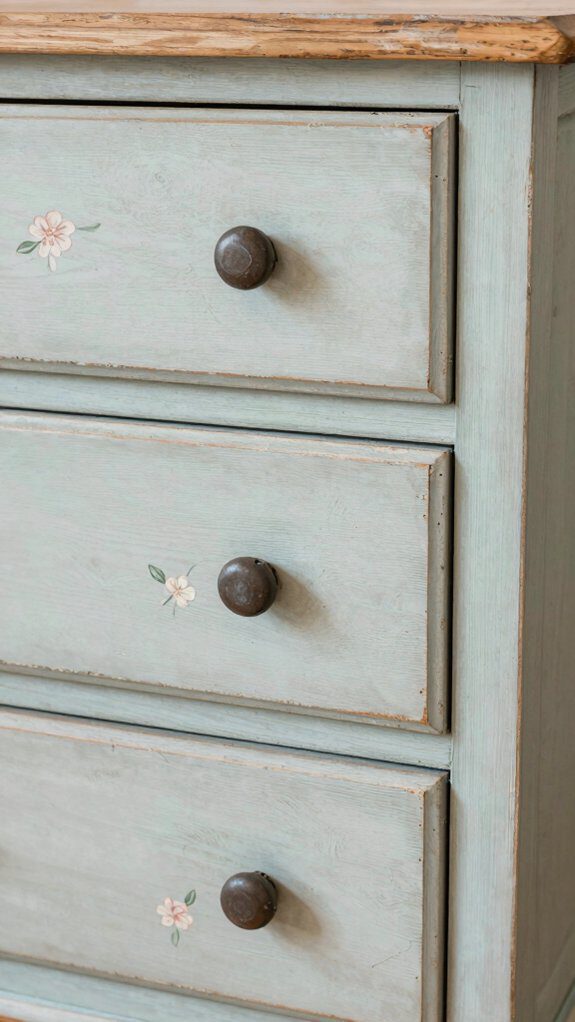 distressed vintage wood furniture