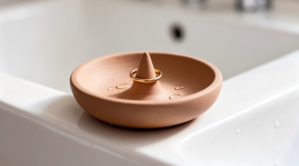 diy air dry clay ring holder