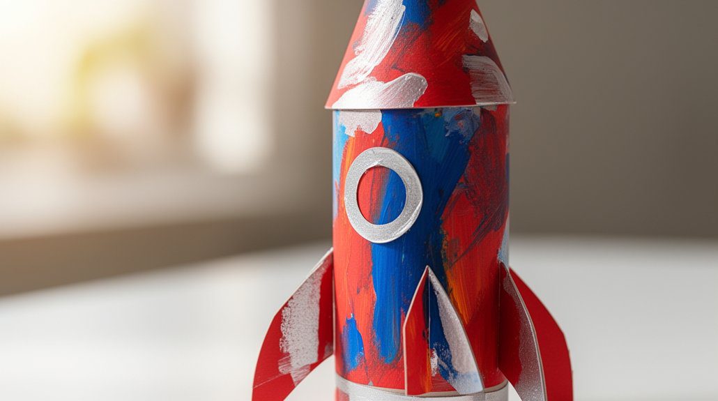 diy cardboard rocket ship