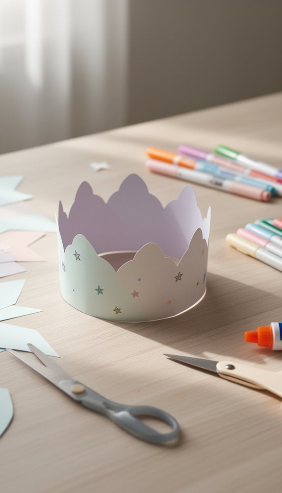 diy paper crown craft