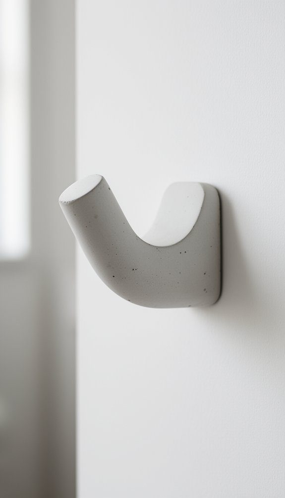 diy white cement hook