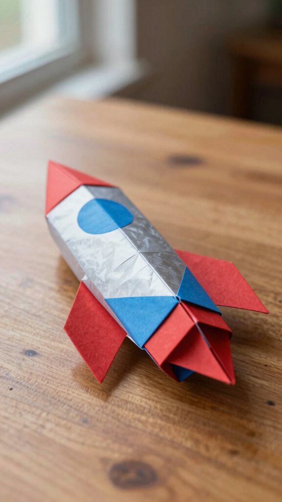 fix wobbly paper rocket