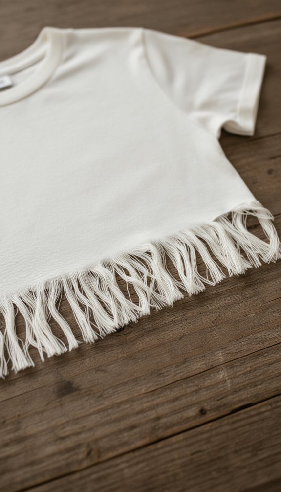 fringe hem t shirt tutorial