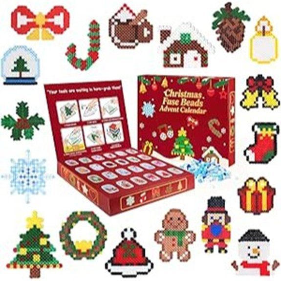 Craft Advent Calendars That Make December Feel Magical 8 Rocollos Fuse Beads Advent Calendar Craft Kit
