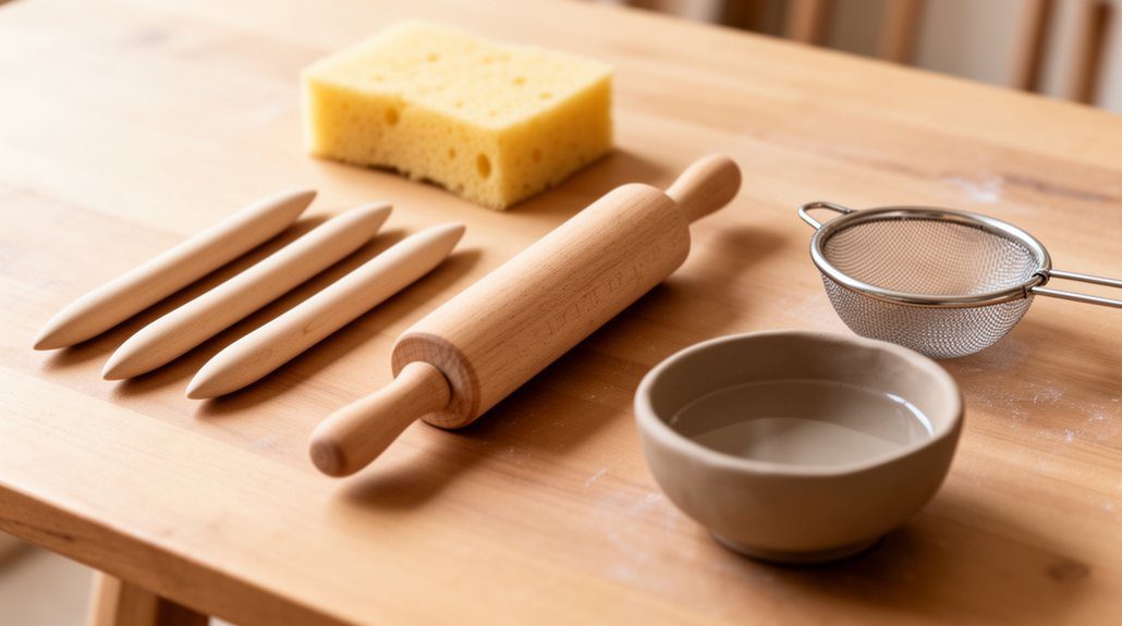 gather clay bowl tools