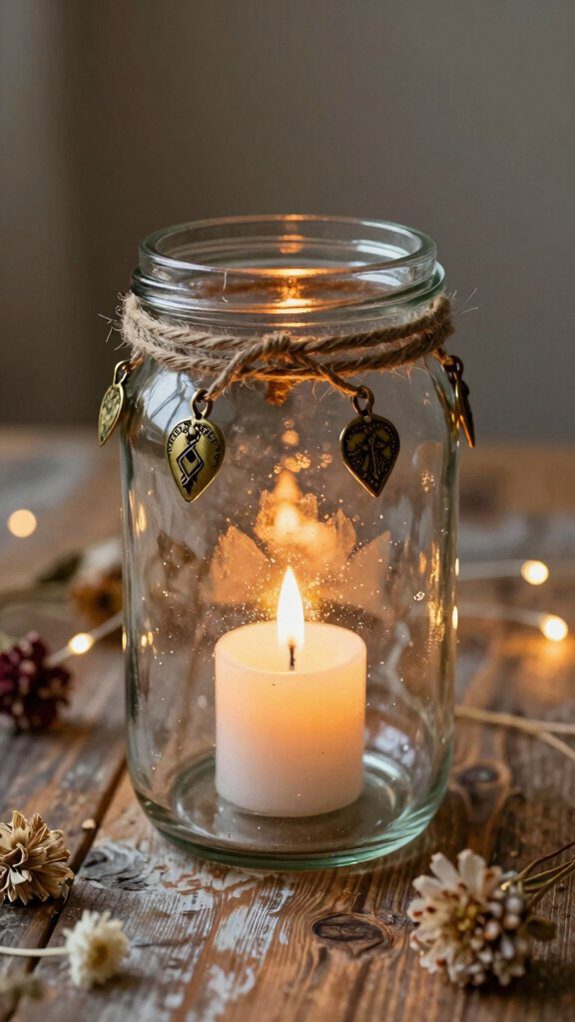 glass jar lantern creations