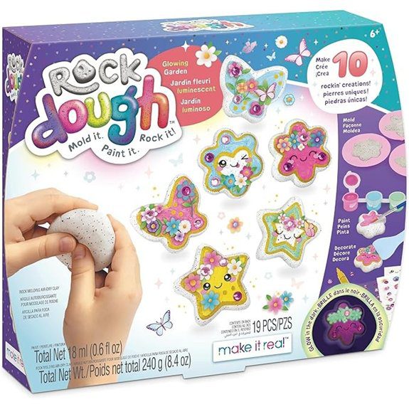 glow in the dark garden rock