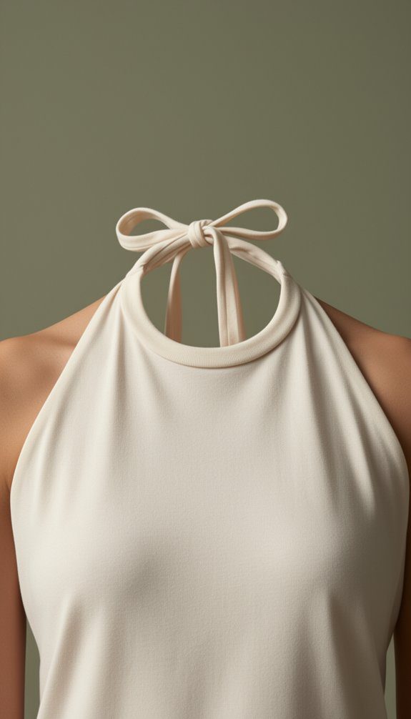 halter neck t shirt upgrade