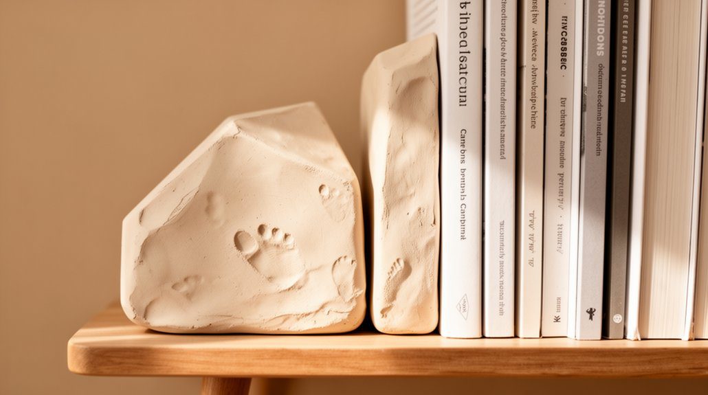 13 Easy Clay Crafts Air Dry for Beginners 11 handmade colorful clay bookends