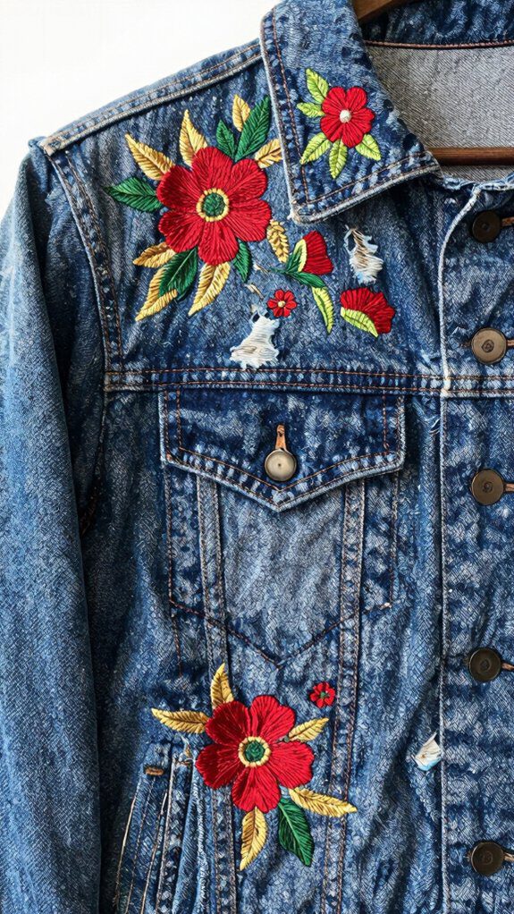 19 Upcycle Clothes DIY Refashioning Ideas for a Fresh New Look 13 handmade embroidery for enhancement