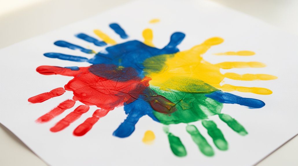 handprint art keepsake project