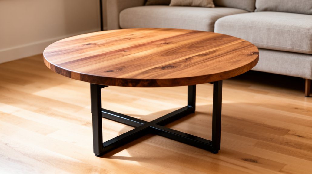 DIY Round Coffee Table Ideas: The Ultimate Stylish and Budget-Friendly Projects for a Stunning Living Room 11 industrial round coffee table