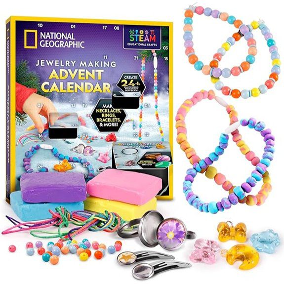 Craft Advent Calendars That Make December Feel Magical 7 National Geographic 2025 Jewelry Making Advent Calendar for Kids