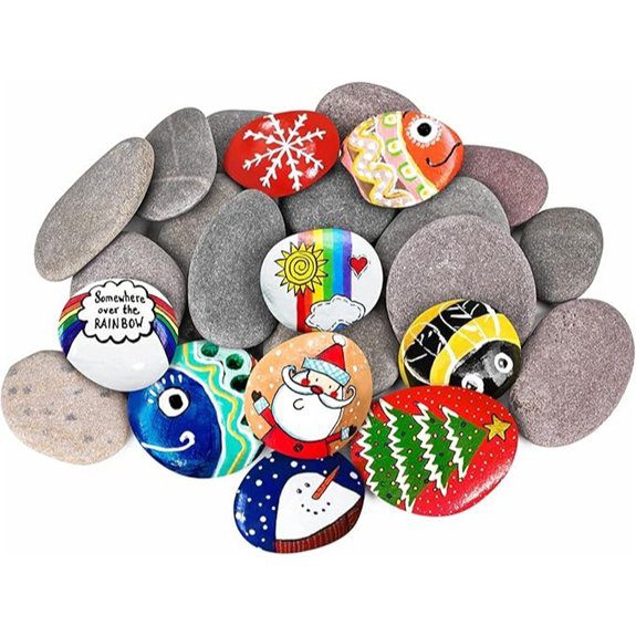 large smooth painting stones