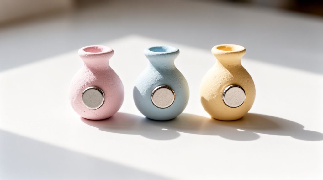 13 Easy Clay Crafts Air Dry for Beginners 6 mini magnetic air dry vases