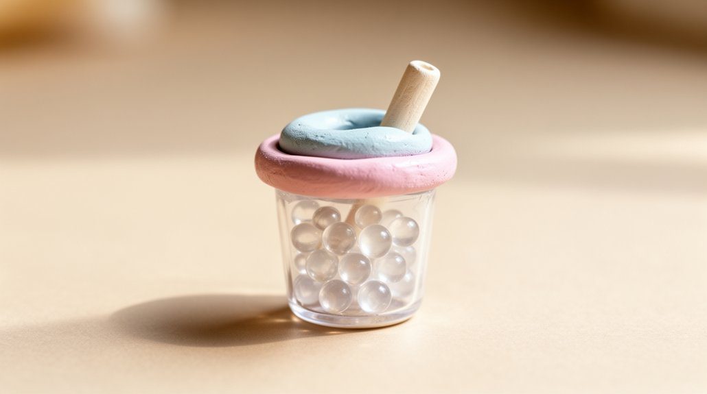 miniature boba cup charm