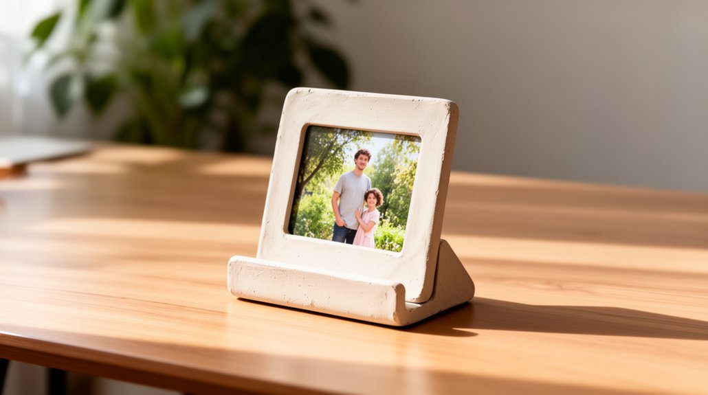 13 Easy Clay Crafts Air Dry for Beginners 7 modern clay photo holders