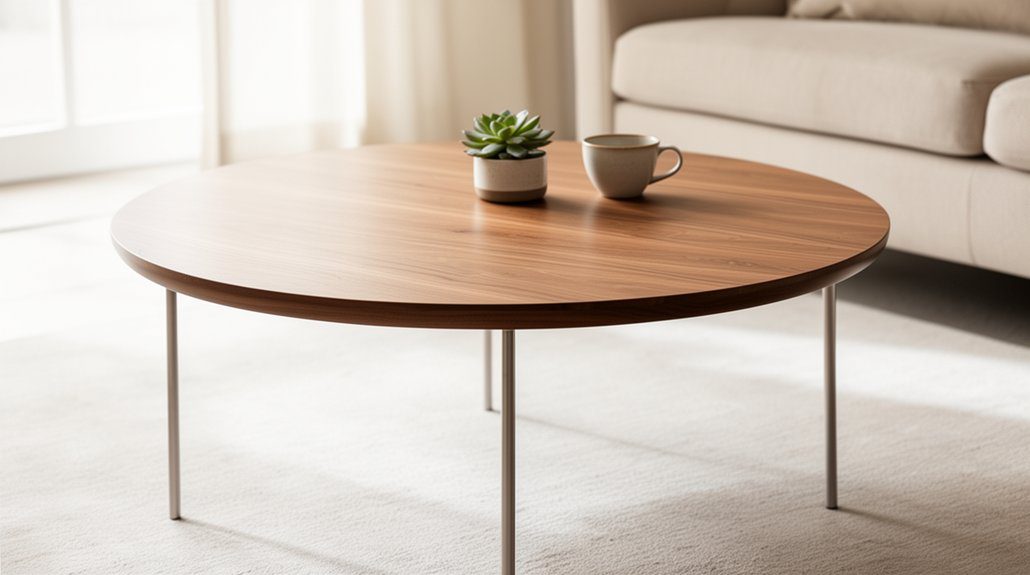 DIY Round Coffee Table Ideas: The Ultimate Stylish and Budget-Friendly Projects for a Stunning Living Room 4 modern minimalist coffee table