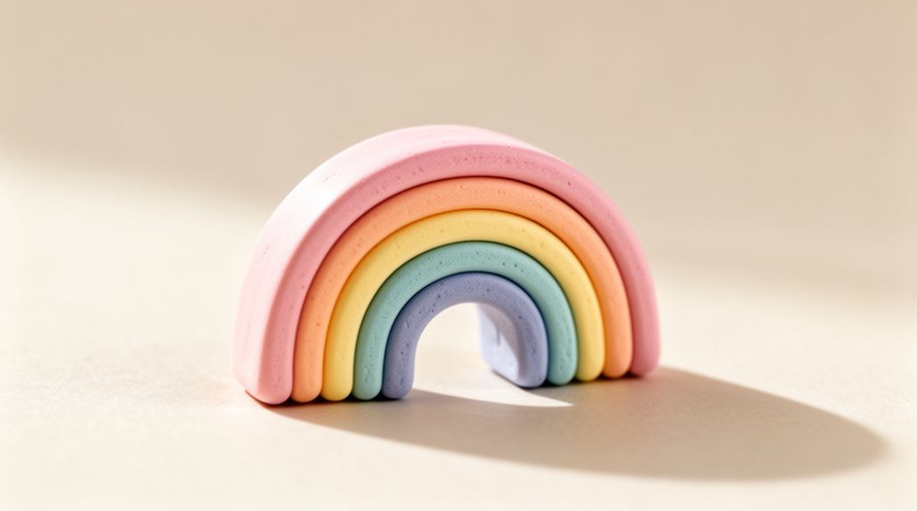 neat striped rainbow charm