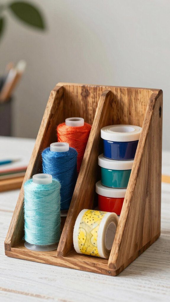 organized craft supply storage