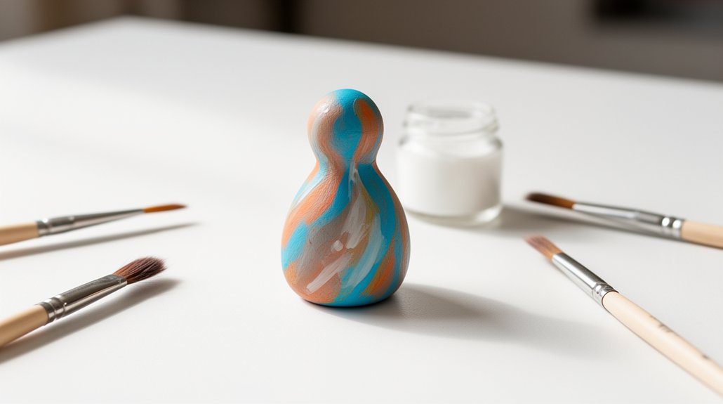 10 Quick Small Clay Projects for Beginners 11 paint seal and finish