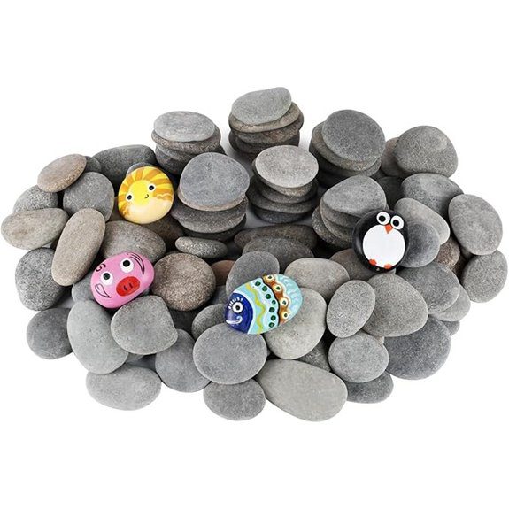 painting river rocks set