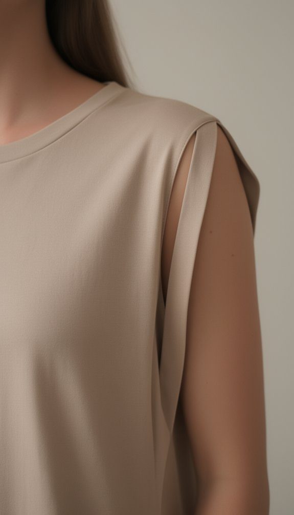 peekaboo shoulder slit technique