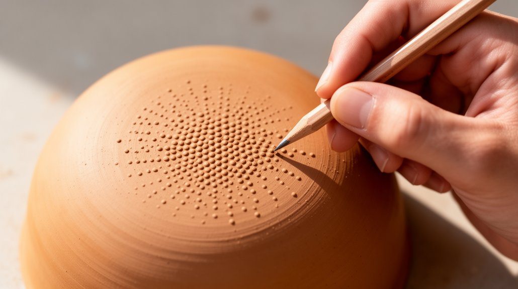 pencil dot texture technique