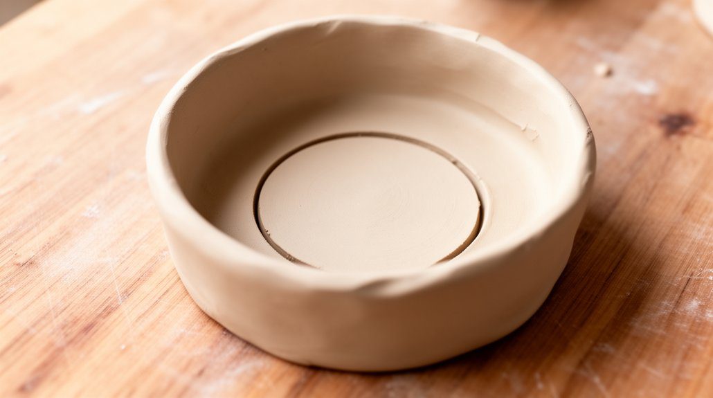 perfectly round clay base