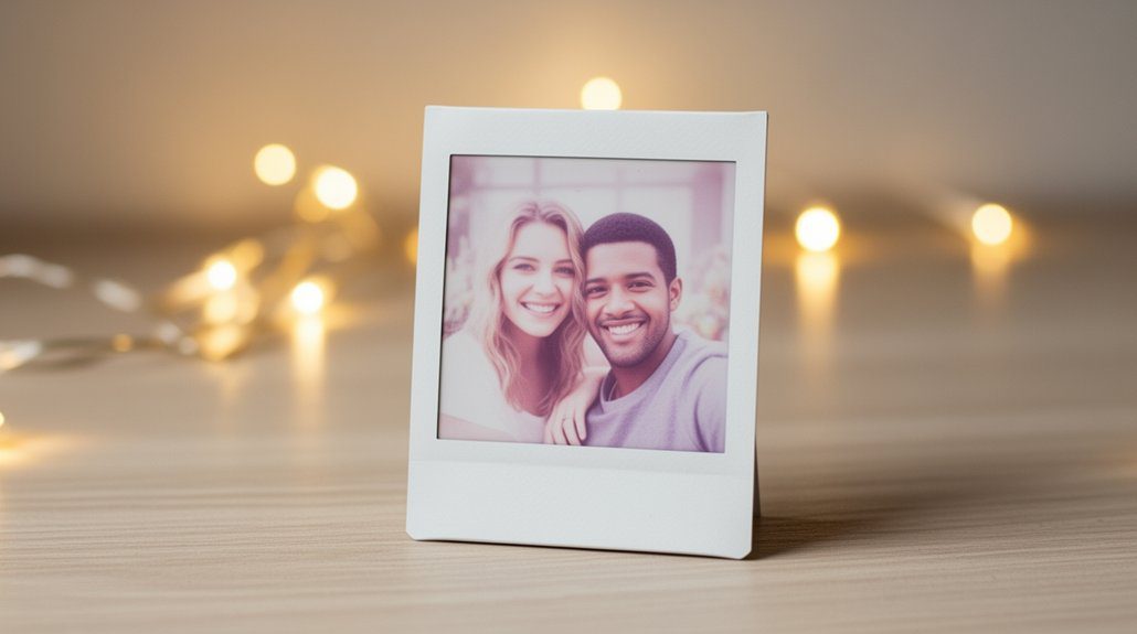 personalized polaroid memory frame