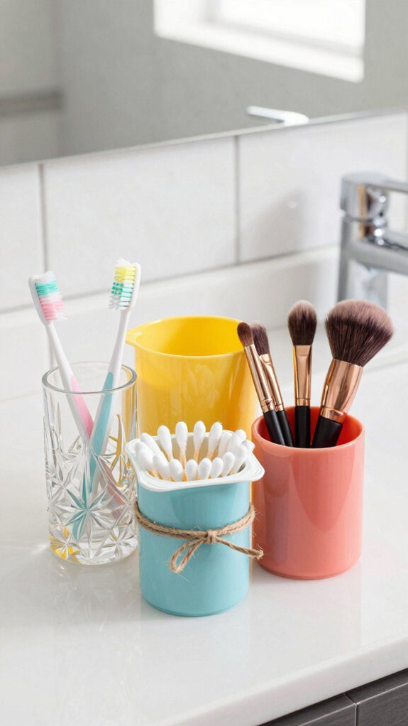 repurposed containers for organization