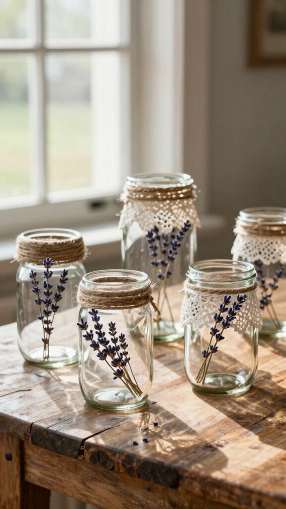 rustic farmhouse jar decor