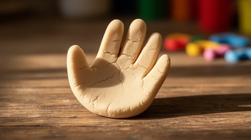 salt dough hand ornament