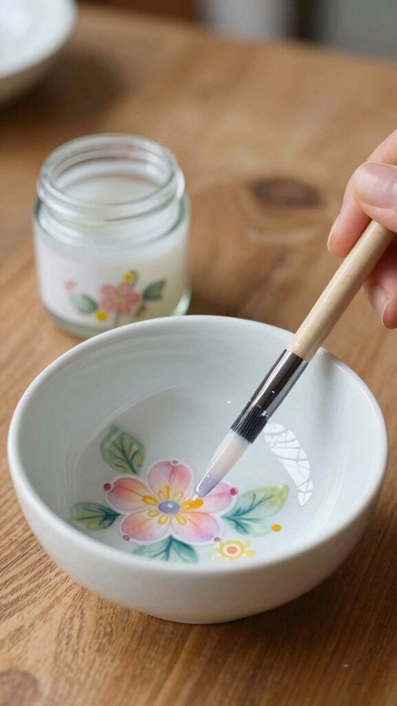 10 Simple Ceramic Bowl Painting Ideas Using Acrylic Paint 6 seal acrylic paint properly