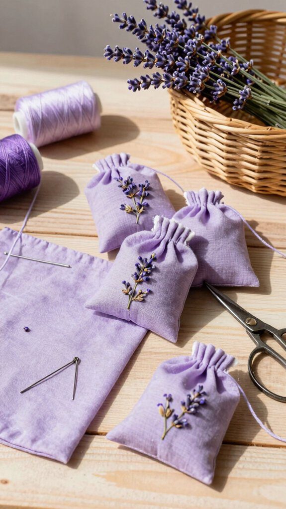 sew lavender sachets quickly